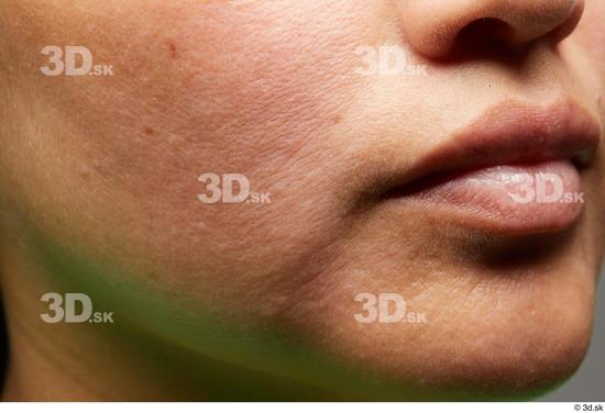 Face Mouth Cheek Skin Woman Slim Studio photo references