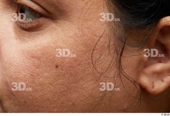 Eye Face Cheek Ear Hair Skin Woman Chubby Wrinkles Studio photo references