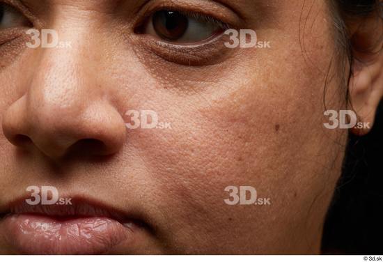 Eye Face Mouth Nose Cheek Skin Woman Chubby Wrinkles Studio photo references