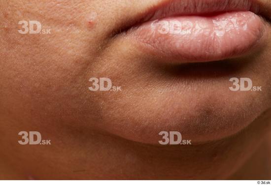 Face Mouth Skin Woman Scar Chubby Studio photo references