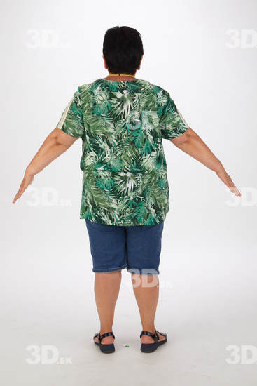 Whole Body Woman Asian Casual Overweight Street photo references