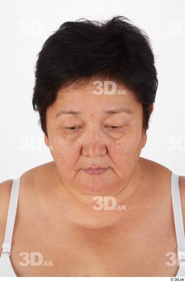 Head Hair Woman Asian Overweight Street photo references