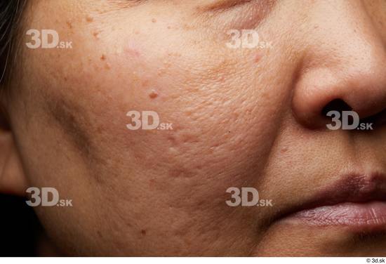 Face Mouth Nose Cheek Skin Woman Asian Chubby Studio photo references