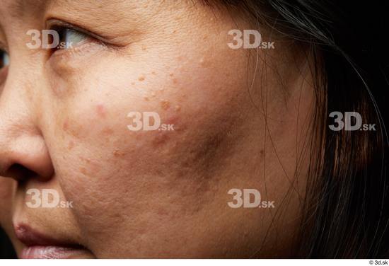 Eye Face Cheek Hair Skin Woman Asian Chubby Wrinkles Studio photo references