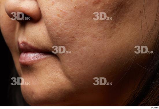 Face Mouth Nose Cheek Skin Woman Asian Chubby Studio photo references