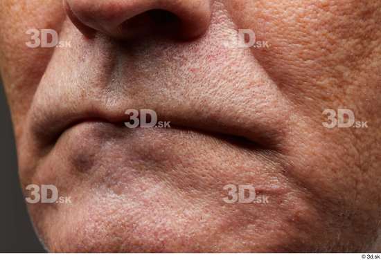 Face Mouth Skin Man Slim Wrinkles Studio photo references