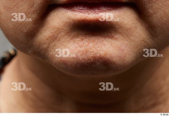 Face Mouth Skin Woman Asian Slim Wrinkles Studio photo references