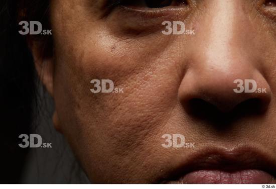 Face Mouth Nose Cheek Skin Woman Chubby Wrinkles Studio photo references