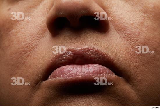 Face Mouth Nose Skin Woman Chubby Wrinkles Studio photo references