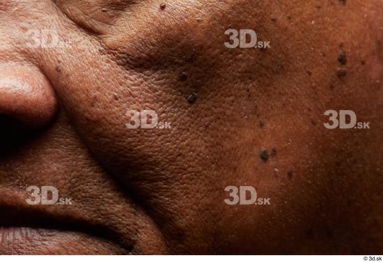 Face Mouth Cheek Skin Man Black Slim Wrinkles Studio photo references