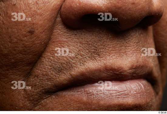 Face Mouth Nose Cheek Skin Man Black Slim Wrinkles Studio photo references