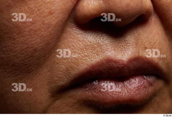 Face Mouth Nose Cheek Skin Woman Asian Slim Wrinkles Studio photo references