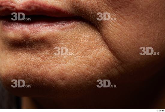 and more Face Mouth Skin Woman Asian Slim Wrinkles Studio photo references