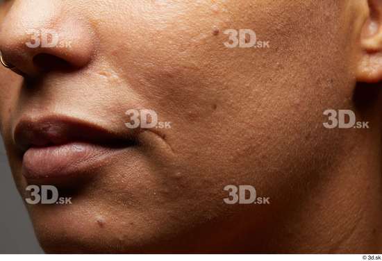 Face Mouth Nose Cheek Skin Woman Scar Chubby Studio photo references