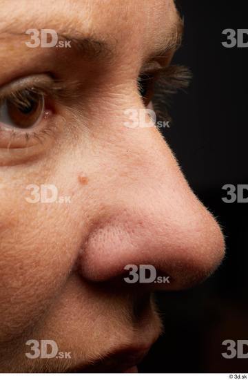 Face Nose Skin Woman Slim Wrinkles Studio photo references