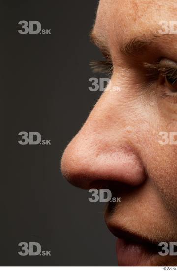 Face Nose Skin Woman Slim Wrinkles Studio photo references