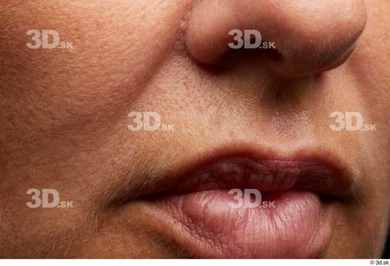 Face Mouth Nose Cheek Skin Woman Slim Wrinkles Studio photo references