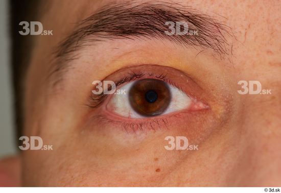 Eye Skin Man Slim Studio photo references