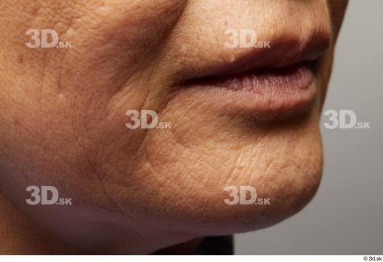 Face Mouth Cheek Skin Woman Asian Slim Wrinkles Studio photo references