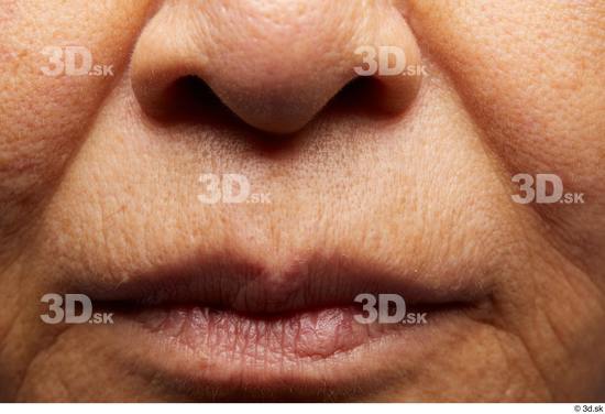 Face Mouth Nose Cheek Skin Woman Asian Slim Wrinkles Studio photo references