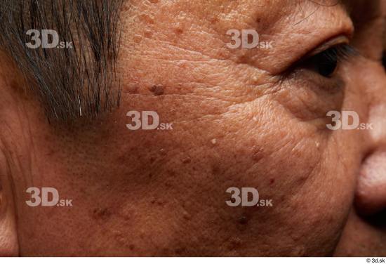 Eye Face Cheek Hair Skin Man Asian Slim Wrinkles Studio photo references