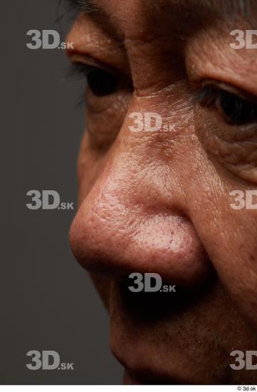 Face Nose Skin Man Asian Slim Wrinkles Studio photo references