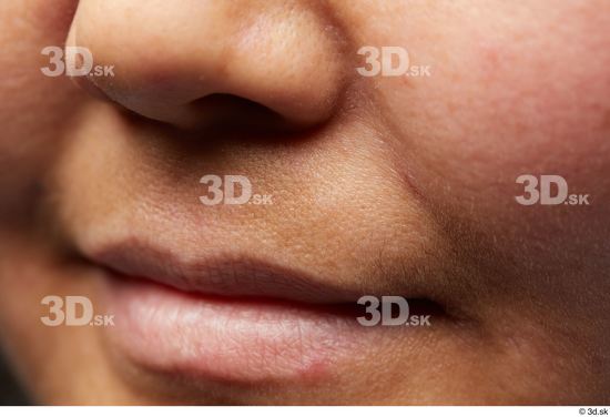 Face Mouth Nose Cheek Skin Woman Asian Slim Studio photo references