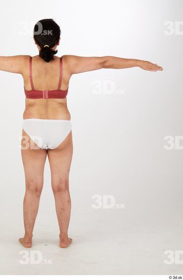 Whole Body Woman T poses Asian Chubby Street photo references