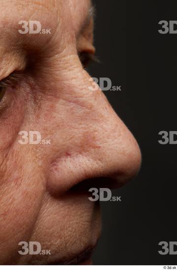 and more Face Nose Cheek Skin Woman Chubby Wrinkles Studio photo references