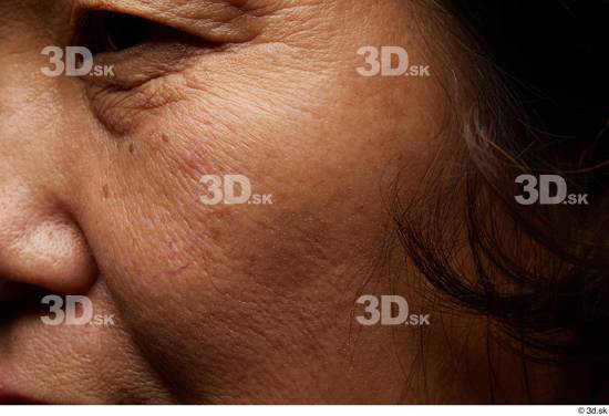 Eye Face Nose Cheek Hair Skin Woman Asian Chubby Wrinkles Studio photo references