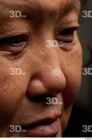 Eye Face Nose Cheek Skin Woman Asian Chubby Wrinkles Studio photo references