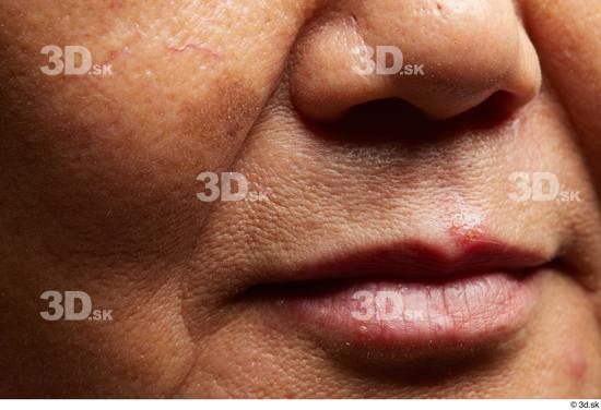 Face Mouth Nose Cheek Skin Woman Asian Chubby Wrinkles Studio photo references