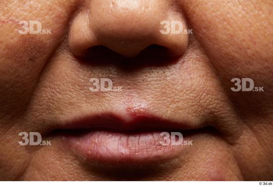 Face Mouth Nose Cheek Skin Woman Asian Chubby Wrinkles Studio photo references