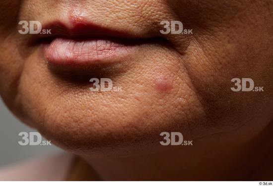 Face Mouth Cheek Skin Woman Asian Chubby Wrinkles Studio photo references