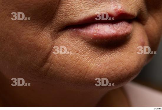 Face Mouth Cheek Skin Woman Asian Chubby Wrinkles Studio photo references