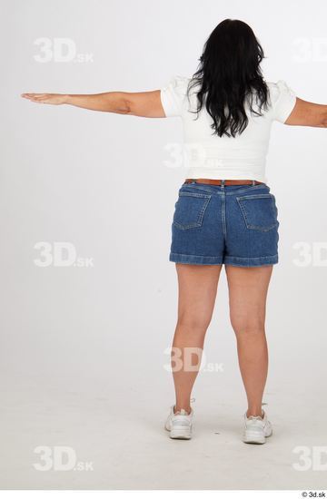 Whole Body Woman T poses Casual Chubby Street photo references
