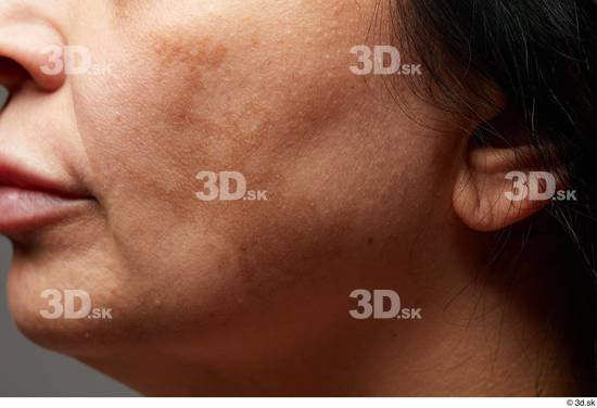 Face Mouth Cheek Hair Skin Woman Chubby Wrinkles Studio photo references