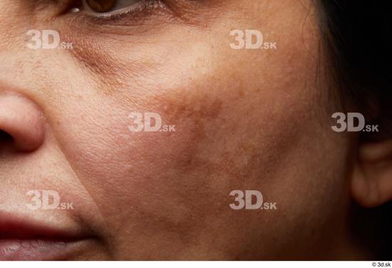 Face Mouth Cheek Skin Woman Chubby Wrinkles Studio photo references