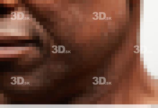 Face Mouth Cheek Skin Man Black Chubby Wrinkles Studio photo references