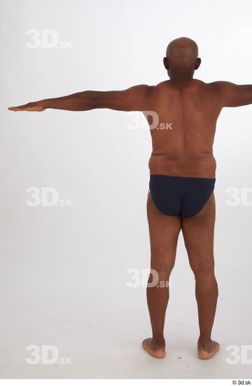 Whole Body Man T poses Black Chubby Street photo references