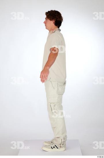 Man White Slim Male Studio Poses