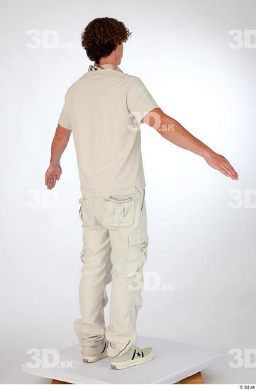 Man White Slim Male Studio Poses