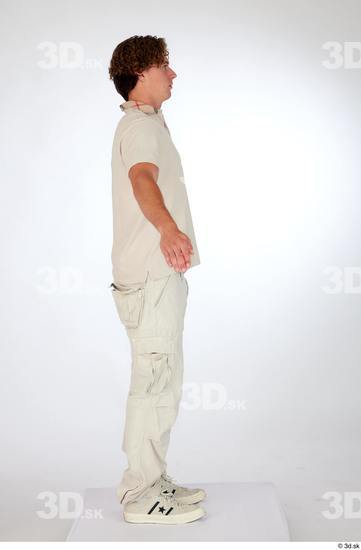 Man White Slim Male Studio Poses