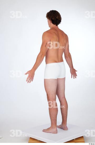 Man White Slim Male Studio Poses