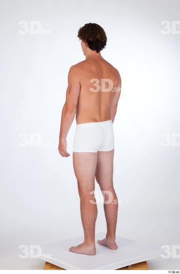 Man White Slim Male Studio Poses