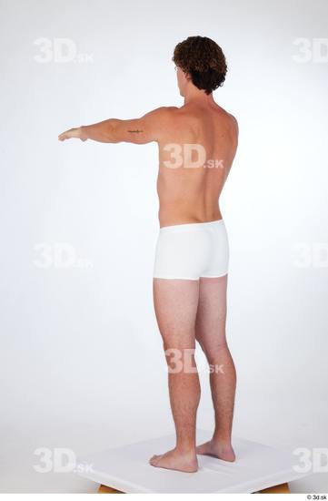 Man White Slim Male Studio Poses