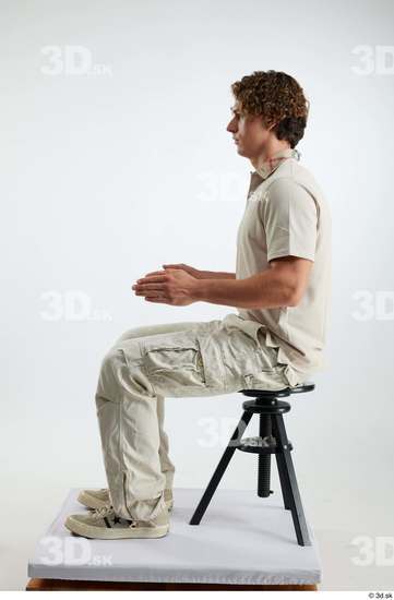 Man White Athletic Male Studio Poses