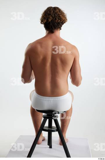 Man White Athletic Male Studio Poses