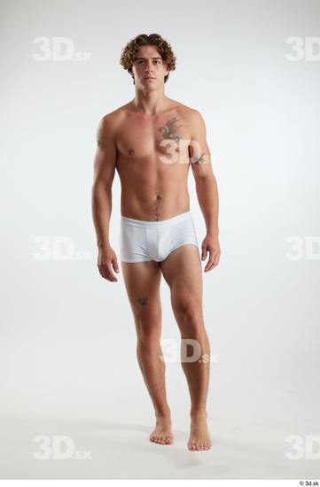 Man White Athletic Male Studio Poses