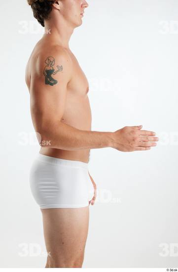 Man White Athletic Male Studio Poses